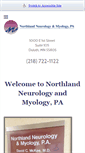 Mobile Screenshot of northlandneurology.com