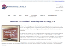 Tablet Screenshot of northlandneurology.com